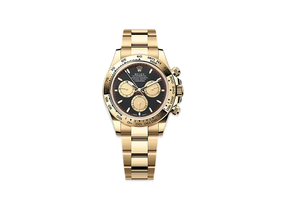 ROLEX Cosmograph Daytona 40mm Yellow Gold 126508 "Intense Black"
