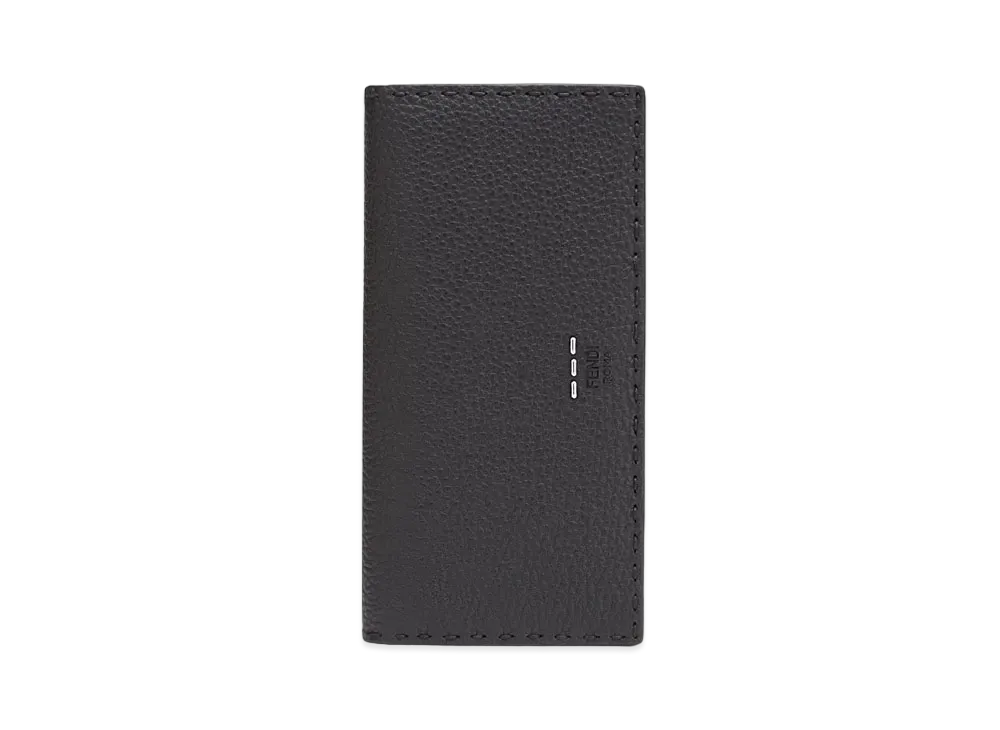 FENDI Continental Roman Leather Wallet "Black"