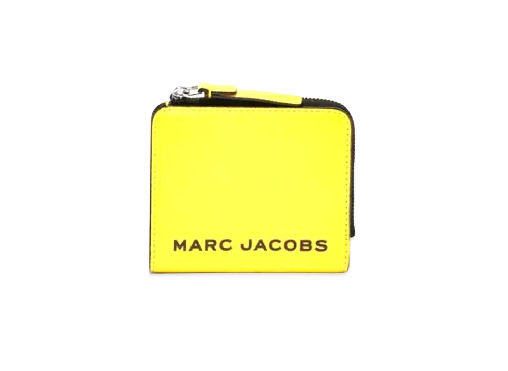 Marc Jacobs The Bold Mini Compact Zip Wallet "Vibrant Yellow"