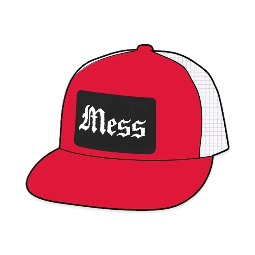 Supreme Mess Mesh Back 5-Panel "Red"