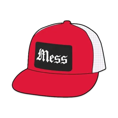 Supreme Mess Mesh Back 5-Panel "Red"