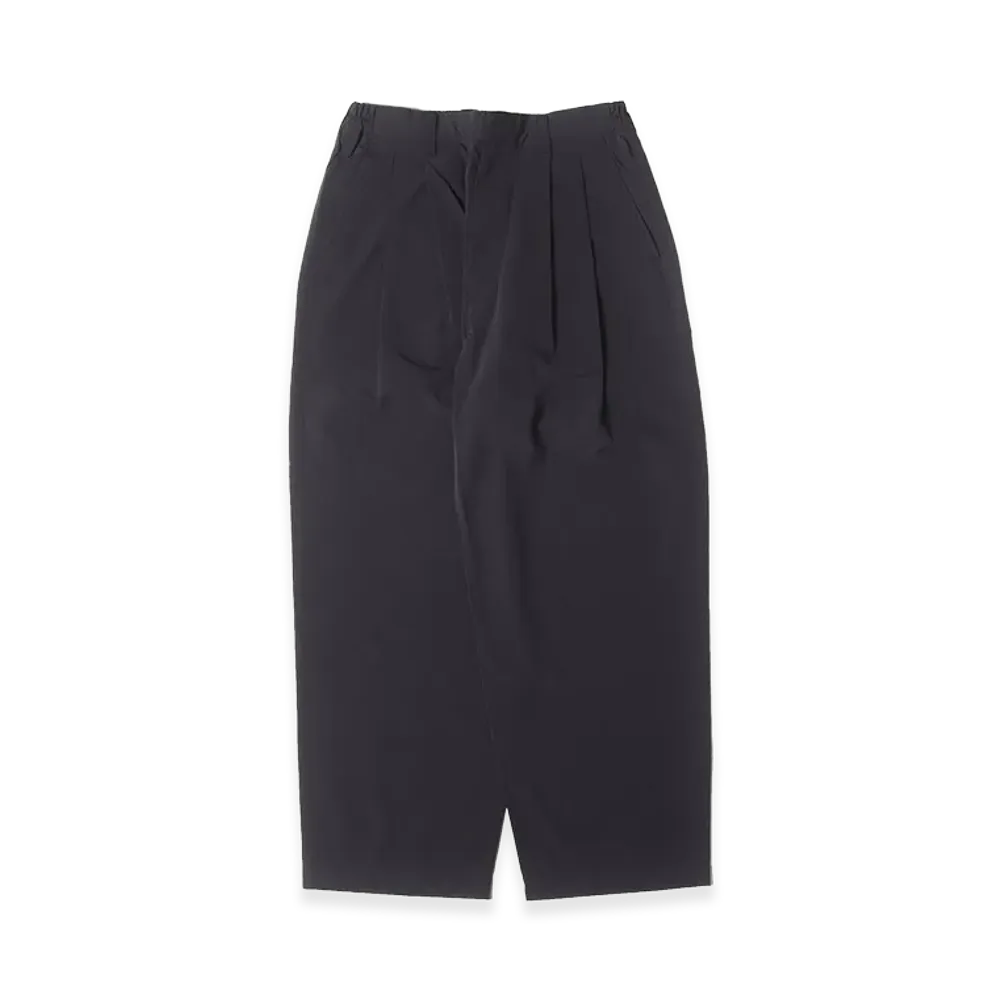 ssstein Windproof Nylon Wide Easy Trousers "Black"