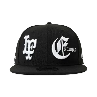 NEW ERA X LFYT X EXAMPLE THE MESSAGE 9FIFTY SNAPBACK "Black"