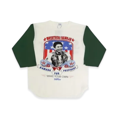 SAPEur x MASATOSHI HAMADA vol.9 Hamada For President 3/4 Sleeve "White Green"