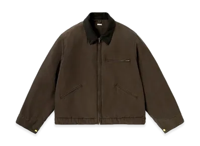 A.PRESSE Vintage Silk Cotton Detroit Jacket "Brown"