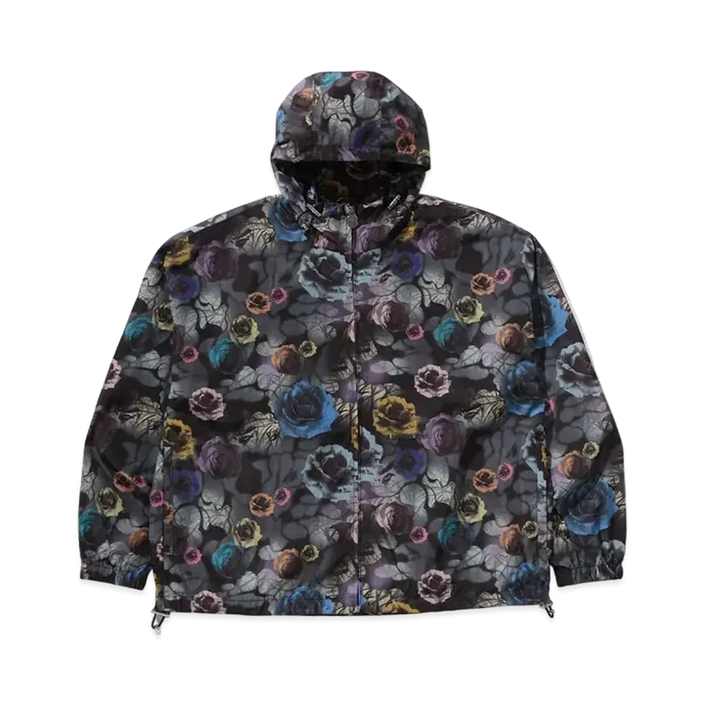 A BATHING APE Floral Camo Nylon Hooded Jacket "Black"