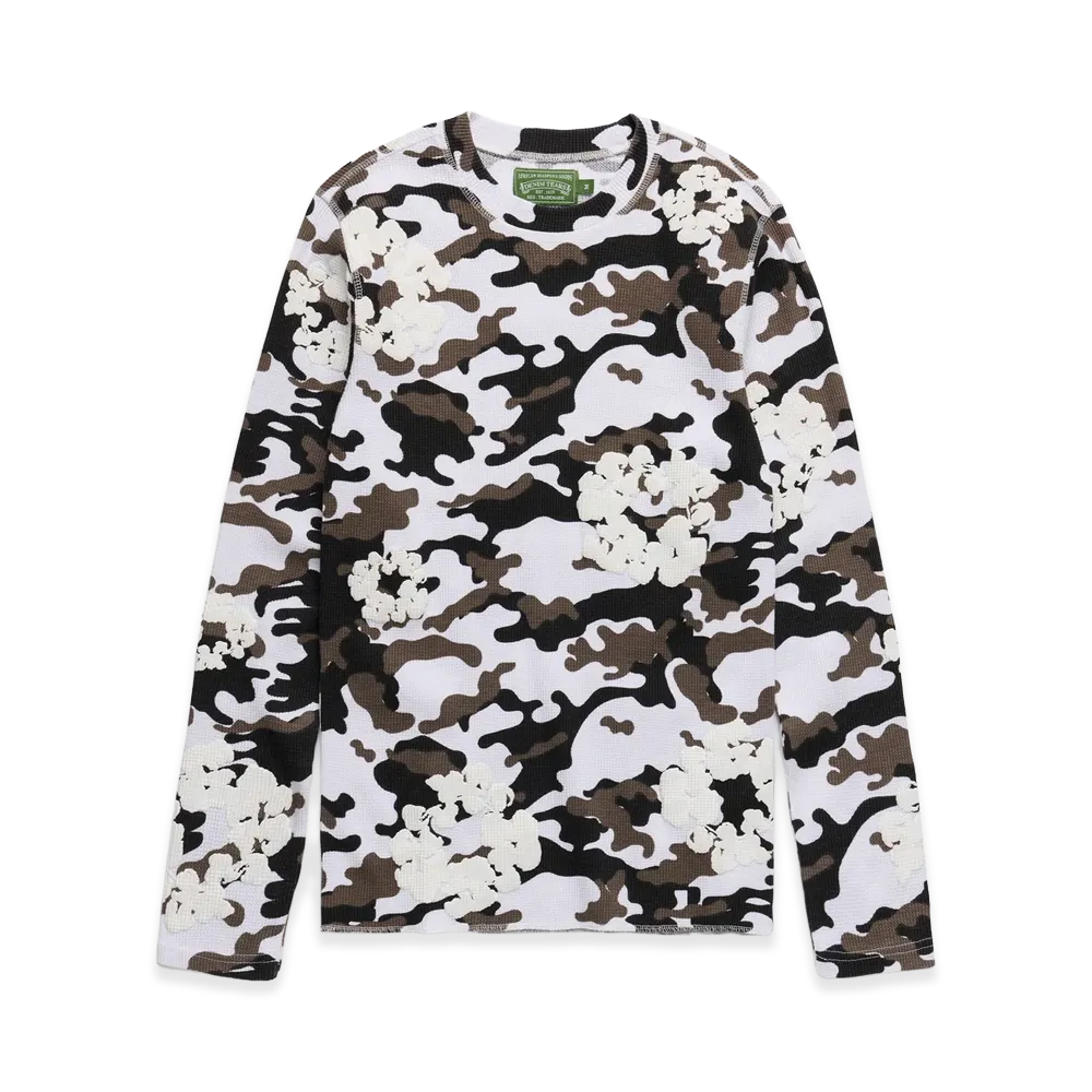 DENIM TEARS Cotton Wreath Thermal Long Sleeve "Camo"