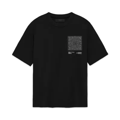AMIRI Ma Bandana Silk Applique Tee "Black"