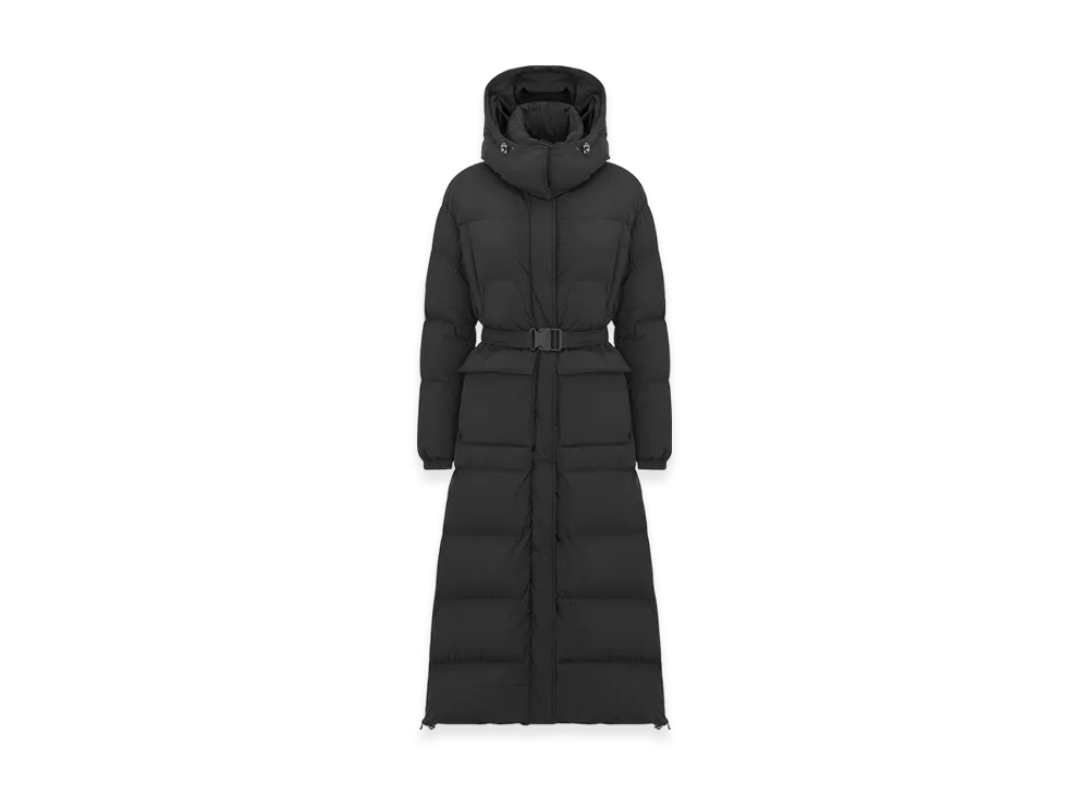 Dior Women's Dioralps Long Puffer Jacket with Belt "Black"