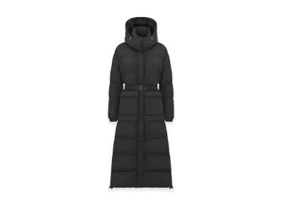 Dior Women's Dioralps Long Puffer Jacket with Belt "Black"