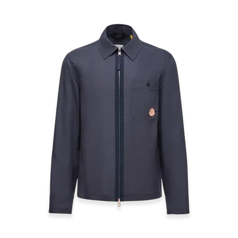 MONCLER x Gilga Farm by Donald Glover Linen Blend Shirt "Dark Blue"