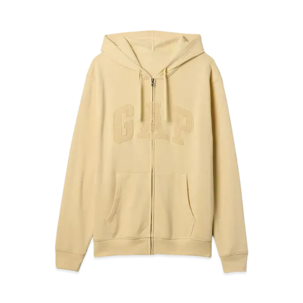 GAP Relax Gap Logo Zip Up Parka "Lead Yellow"
