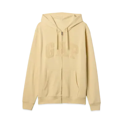 GAP Relax Gap Logo Zip Up Parka "Lead Yellow"