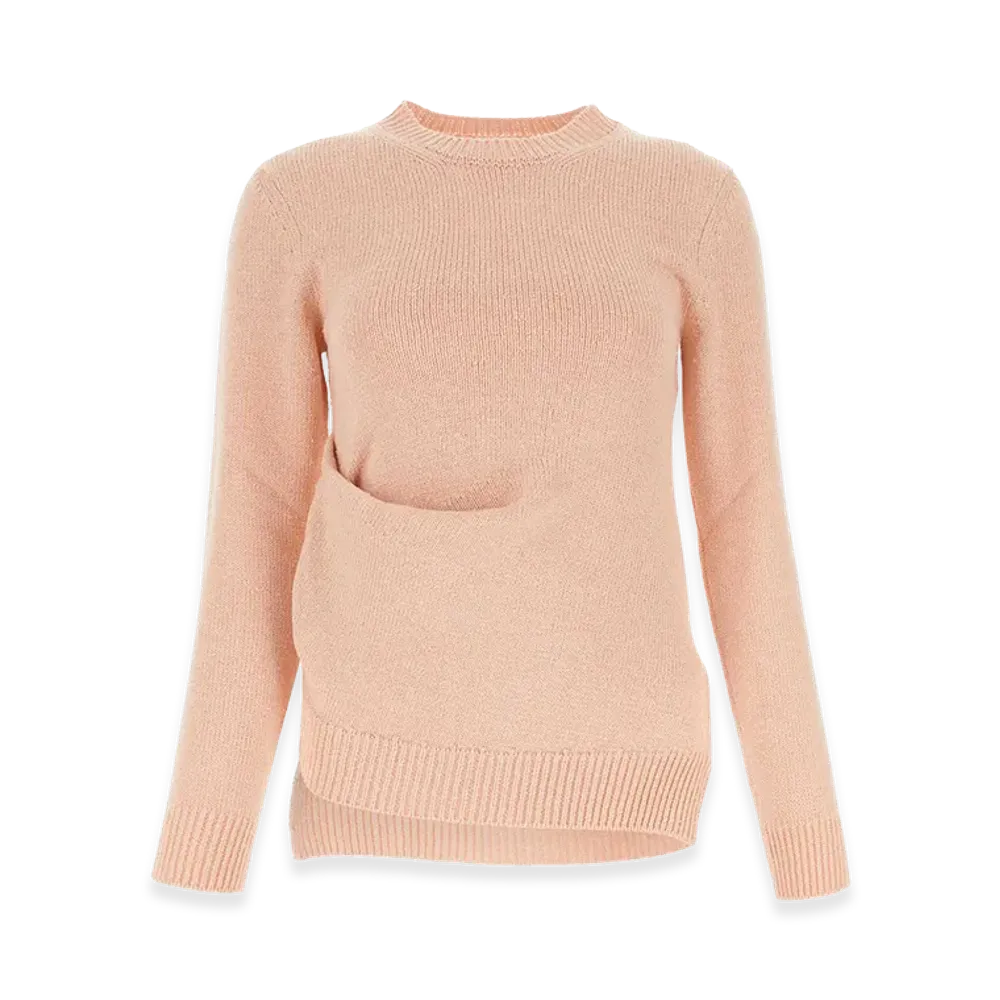 Jil Sander Women's Cotton Blend Sweater "Light Pink"