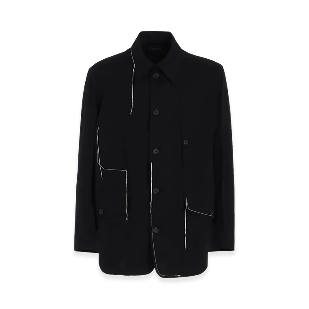 S'YTE Cotton Twill Color Stitching Coveralls "Black"