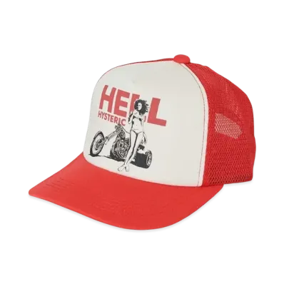 HYSTERIC GLAMOUR Hell Hysteric Mesh Cap "Red"