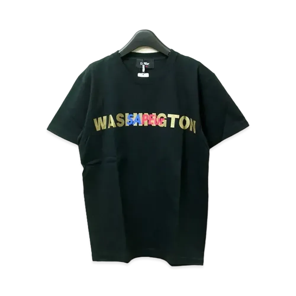 SAPEur WASHINGTON head S/S Tshirt "Black"