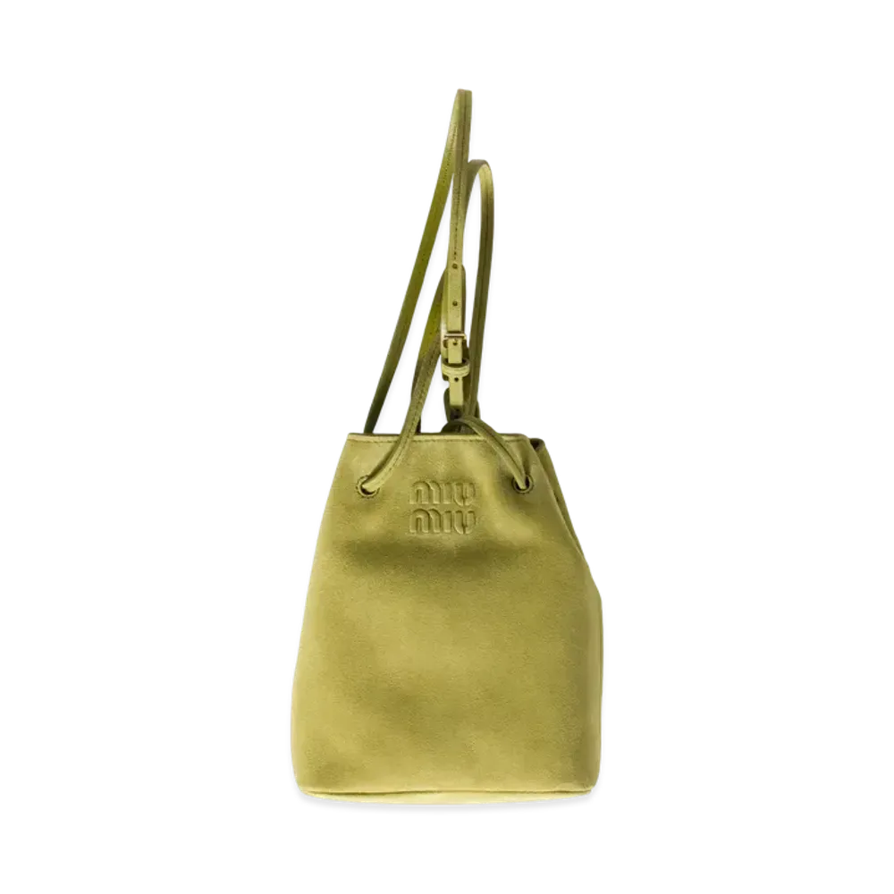 MIUMIU Suede Pouch "Olive"