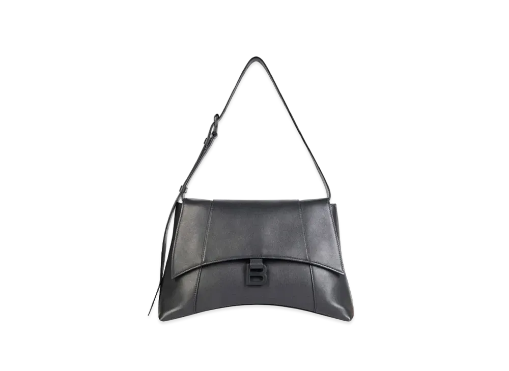 Balenciaga Women's Downtown Medium Shoulder Bag "Black"