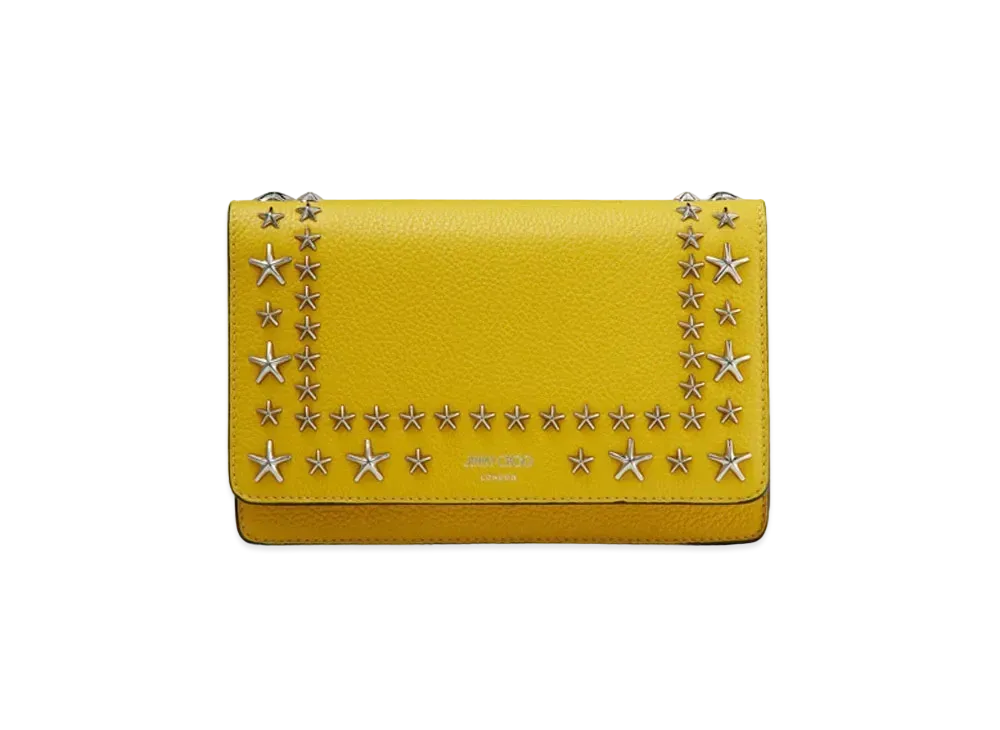 Jimmy Choo Palace Soft Grainy Calf Leather Mini Bag With Stars Studs "Sun"