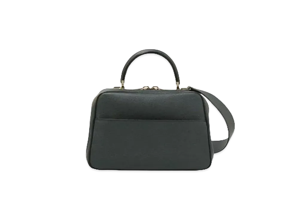 Valextra Serie S Medium Bag "Petrol Blue"