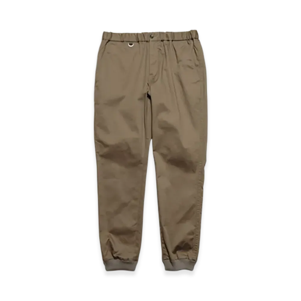 SOPHNET. Cotton Stretch Twill Slim-Fit Ribbed Pants "Khaki"