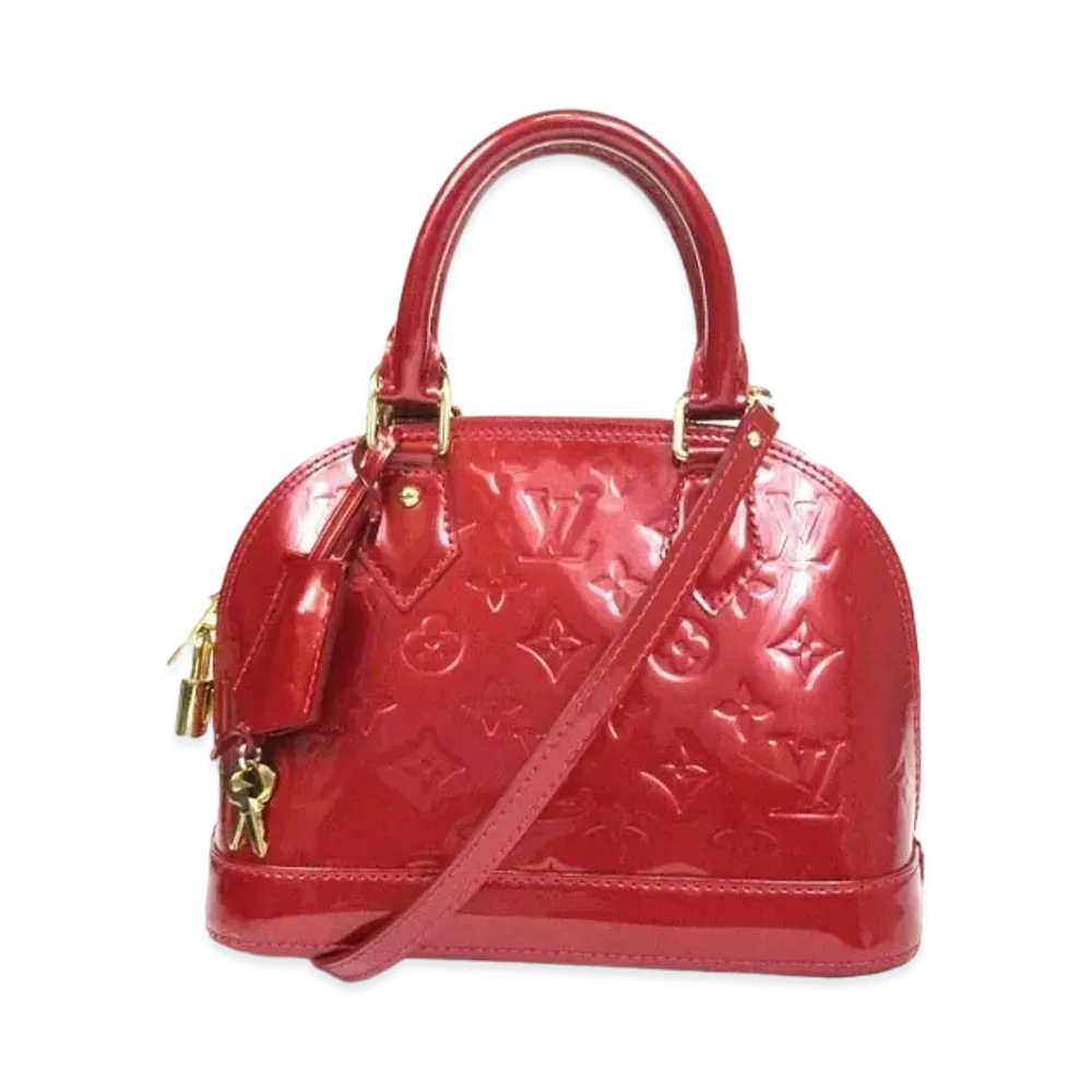 Louis Vuitton Alma BB Monogram Vernis "Cerise"