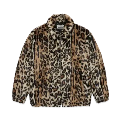 WACKO MARIA LEOPARD FUR ZIP JACKET "Leopard"