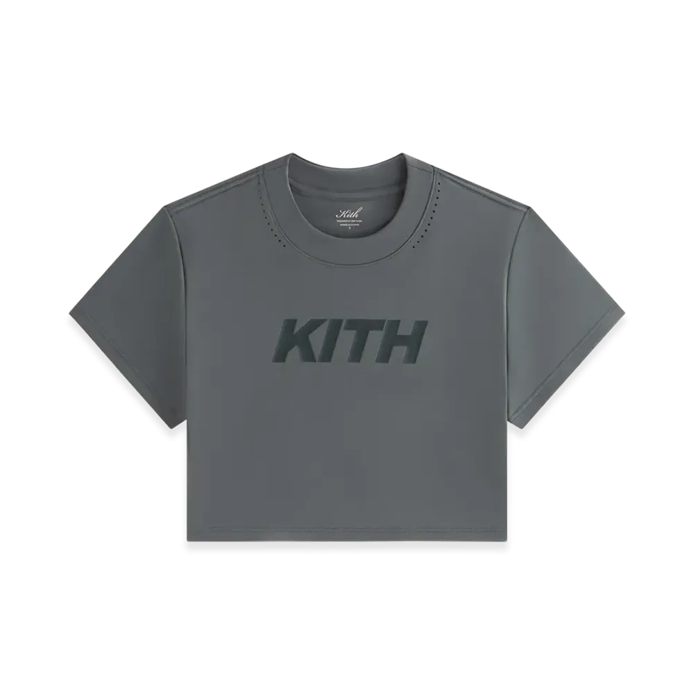Kith Women's Misha Crop Speed Logo Tee "Machine"