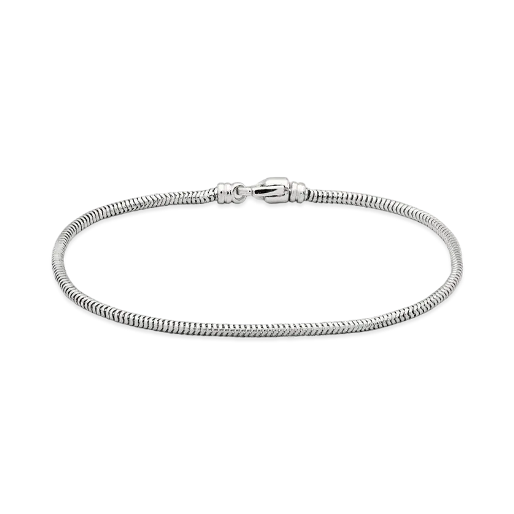 TOMWOOD Snake Bracelet Slim "Silver"
