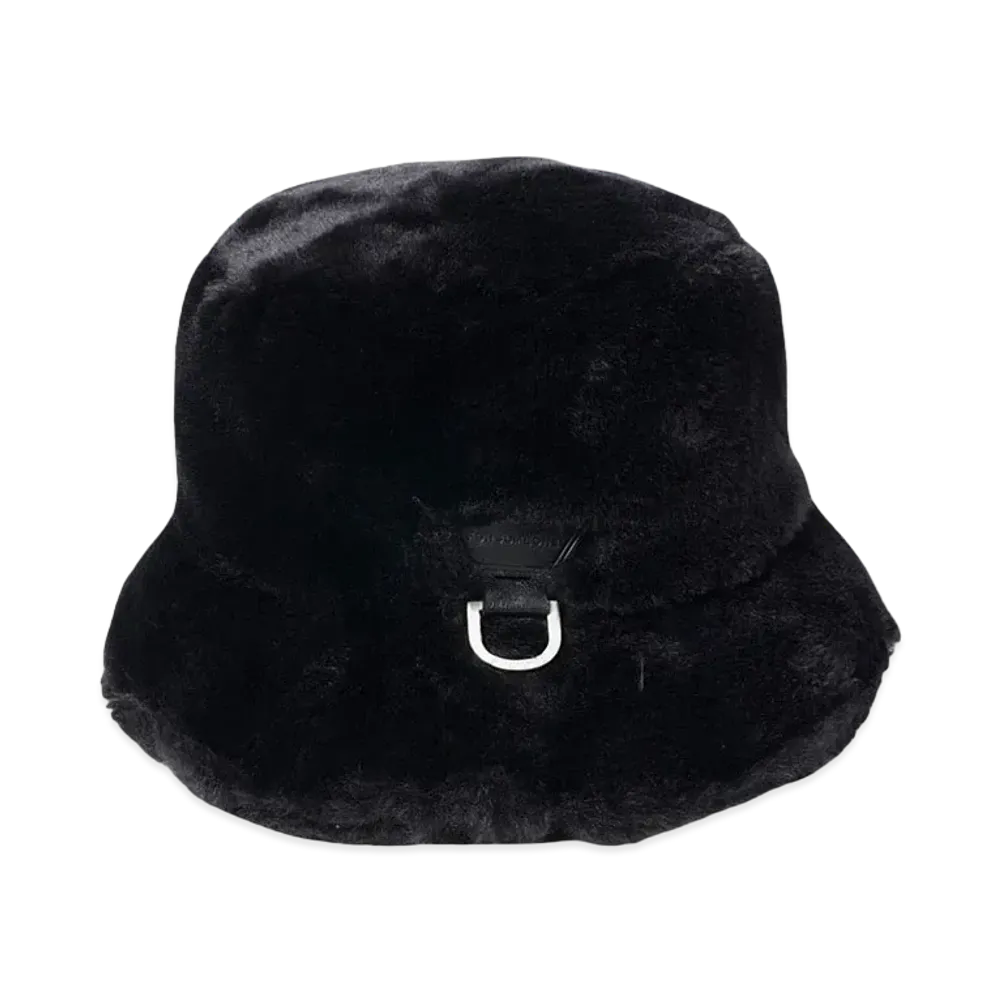 FORSOMEONE FUR BUCKET HAT "BLACK"