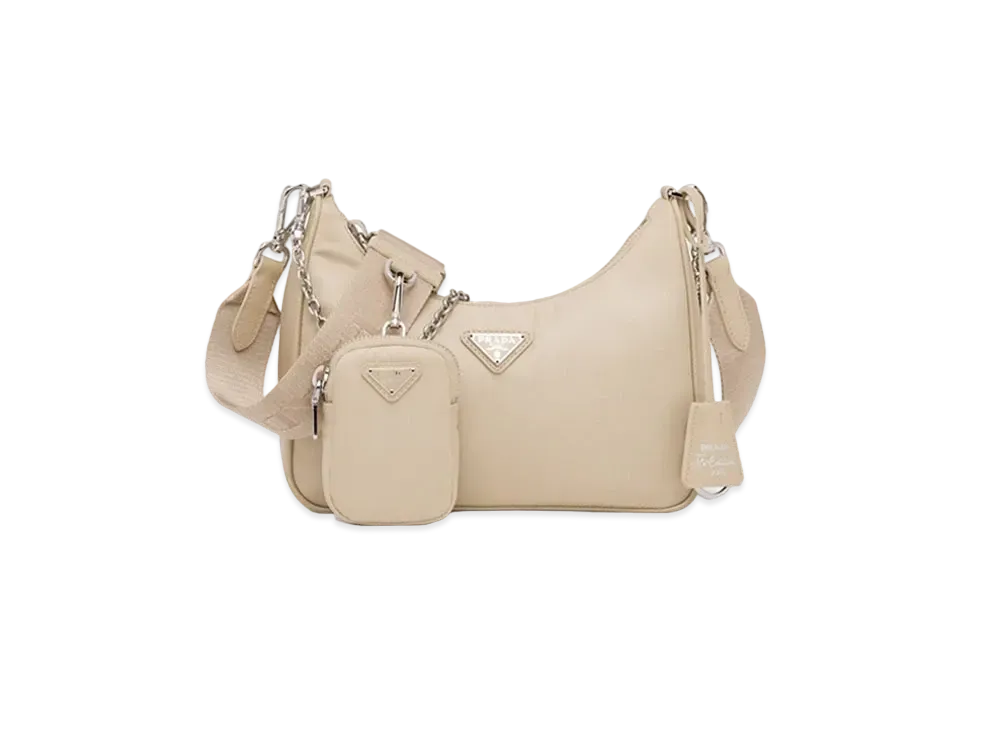 PRADA Re-Edition 2005 Re-Nylon Bag "Desert Beige"