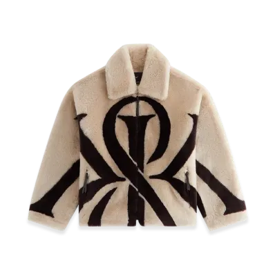 Kith Women Waylon II Shearling Crest Jacket "Waffle"