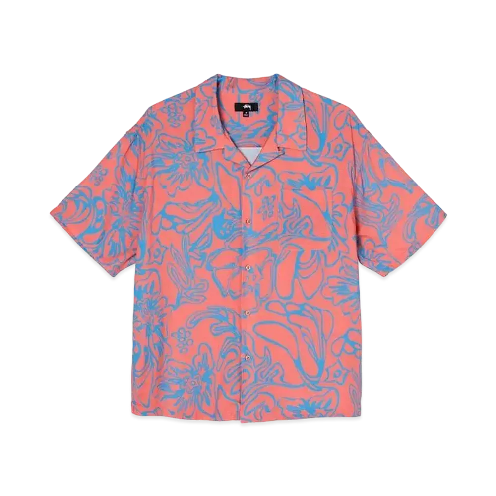 Stussy WAVY HAWAIIAN SHIRT "Peach"