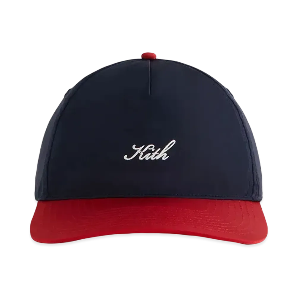 Kith Two Tone Wrinkle Nylon Bay Low Pinch Crown Cap "Nocturnal"