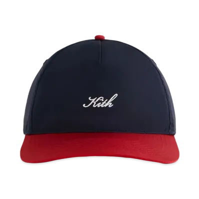 Kith Two Tone Wrinkle Nylon Bay Low Pinch Crown Cap "Nocturnal"
