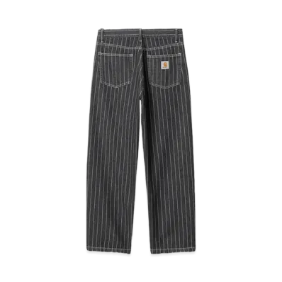 Carhartt WIP Orlean Stripe Pants "Black/White Stone Washed"
