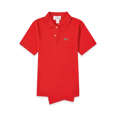 COMME des GARCONS SHIRT x LACOSTE Polo Shirt "Red"