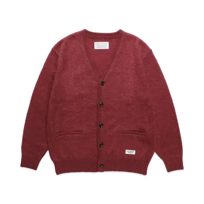 WACKO MARIA Mohair Knit Cardigan "Red"