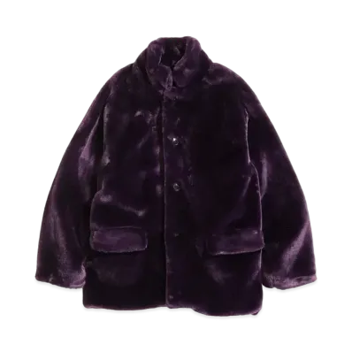 Needles S.C. CAR COAT - FAUX FUR "Purple"