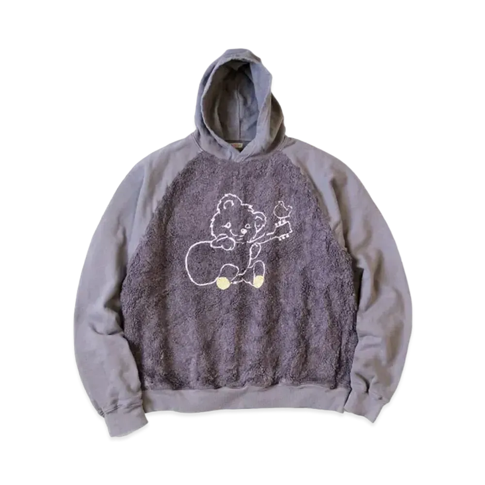 KAPITAL 30 Fleece Fur Grizzly Hood Sweat "Purple"