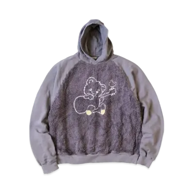 KAPITAL 30 Fleece Fur Grizzly Hood Sweat "Purple"