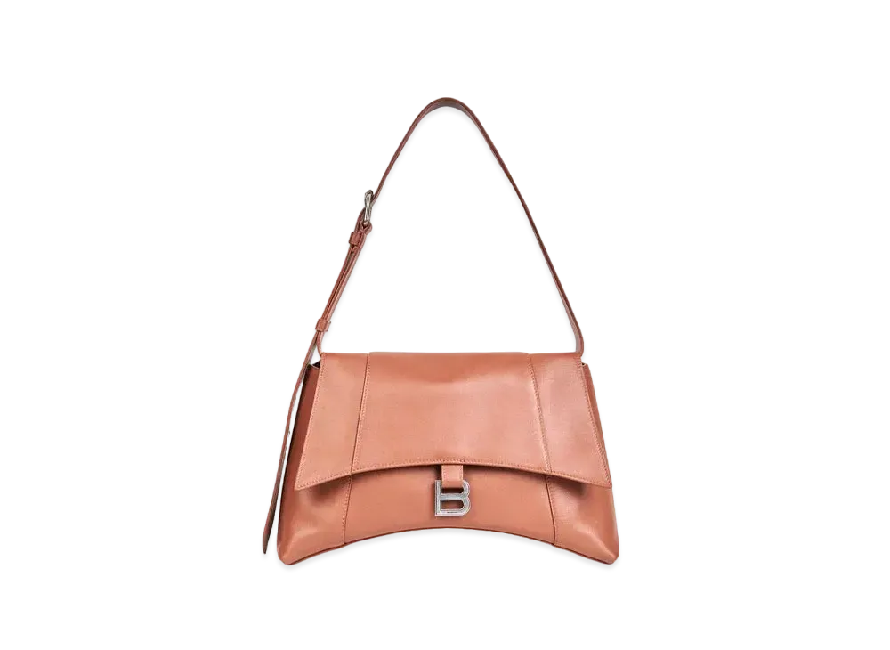 Balenciaga Women's Downtown Medium Shoulder Bag "Beige"