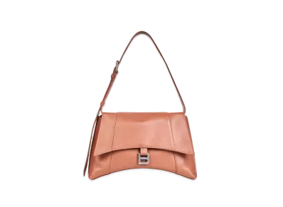 Balenciaga Women's Downtown Medium Shoulder Bag "Beige"