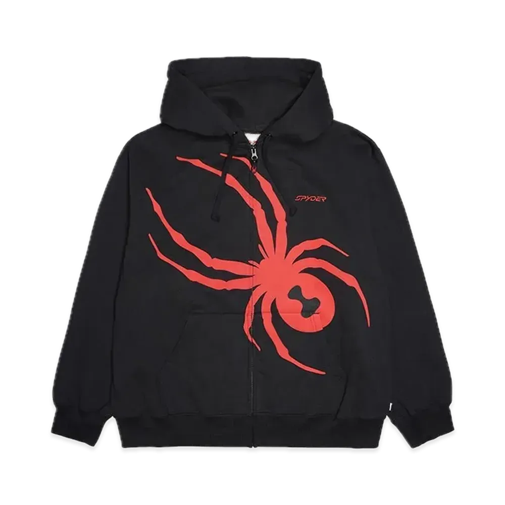 Supreme x Spyder Zip Up Hooded Sweatshirt "Black"