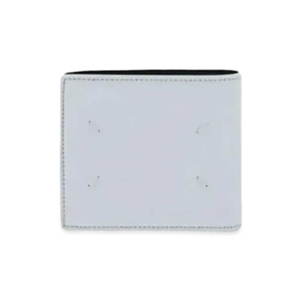 Maison Margiela Wrinkled Leather Bi-fold Wallet "White"