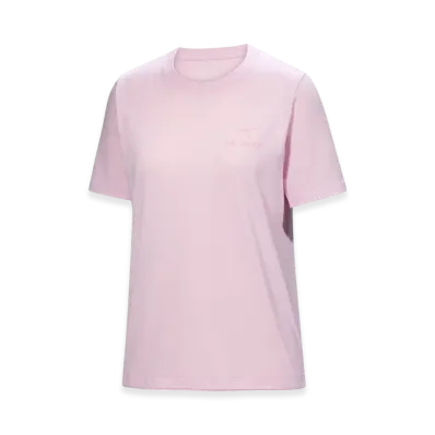 ARC'TERYX Women's Kragg SL Cotton Emblem Crew SS "Pink Glow" X000009502