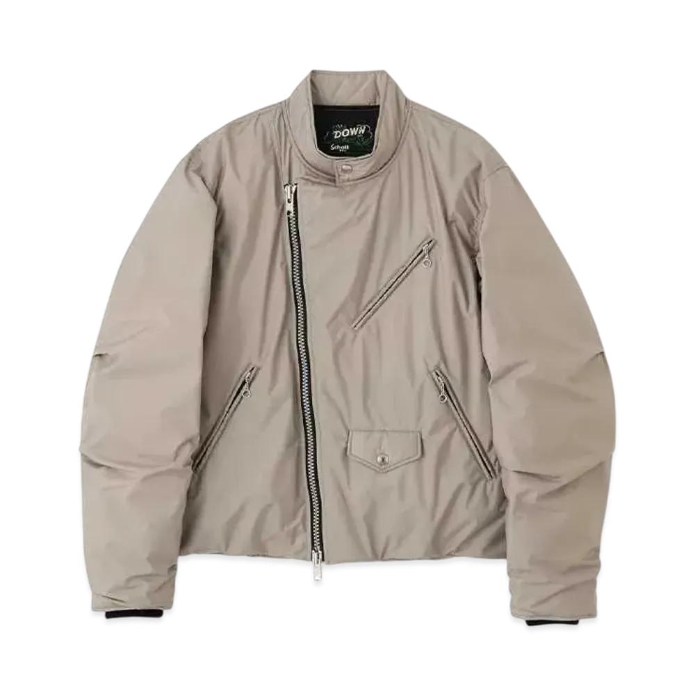 NANGA x Schott Aurora Stand Riders "Beige"