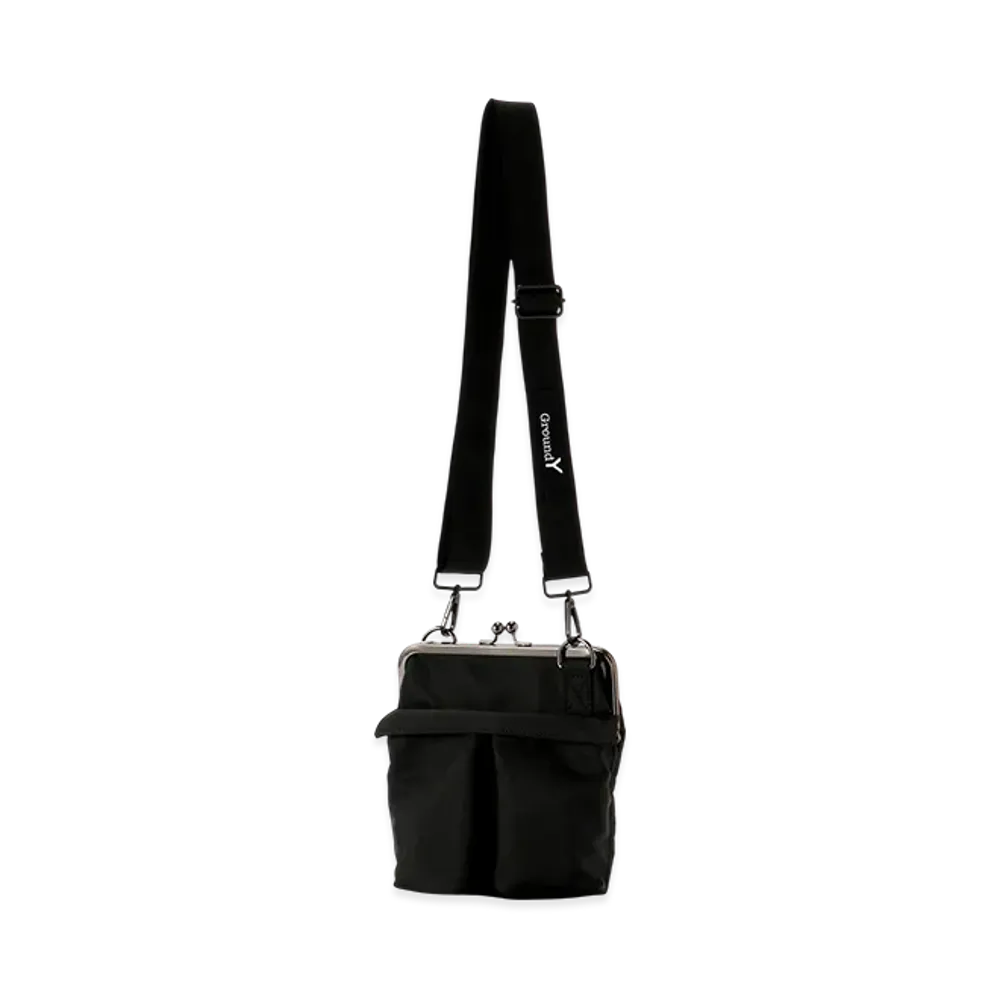 Ground Y Small Helmet Bag With Clasp "Black"