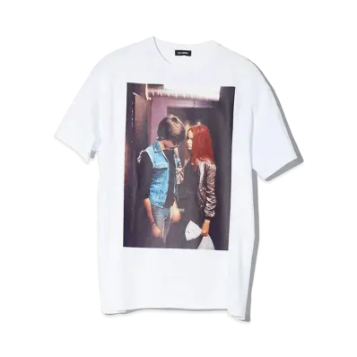 RAF SIMONS Oversized T-Shirt Christiane F. "White"